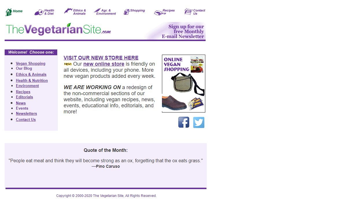 Vegetarian and vegan shopping, news, events, recipes, and more