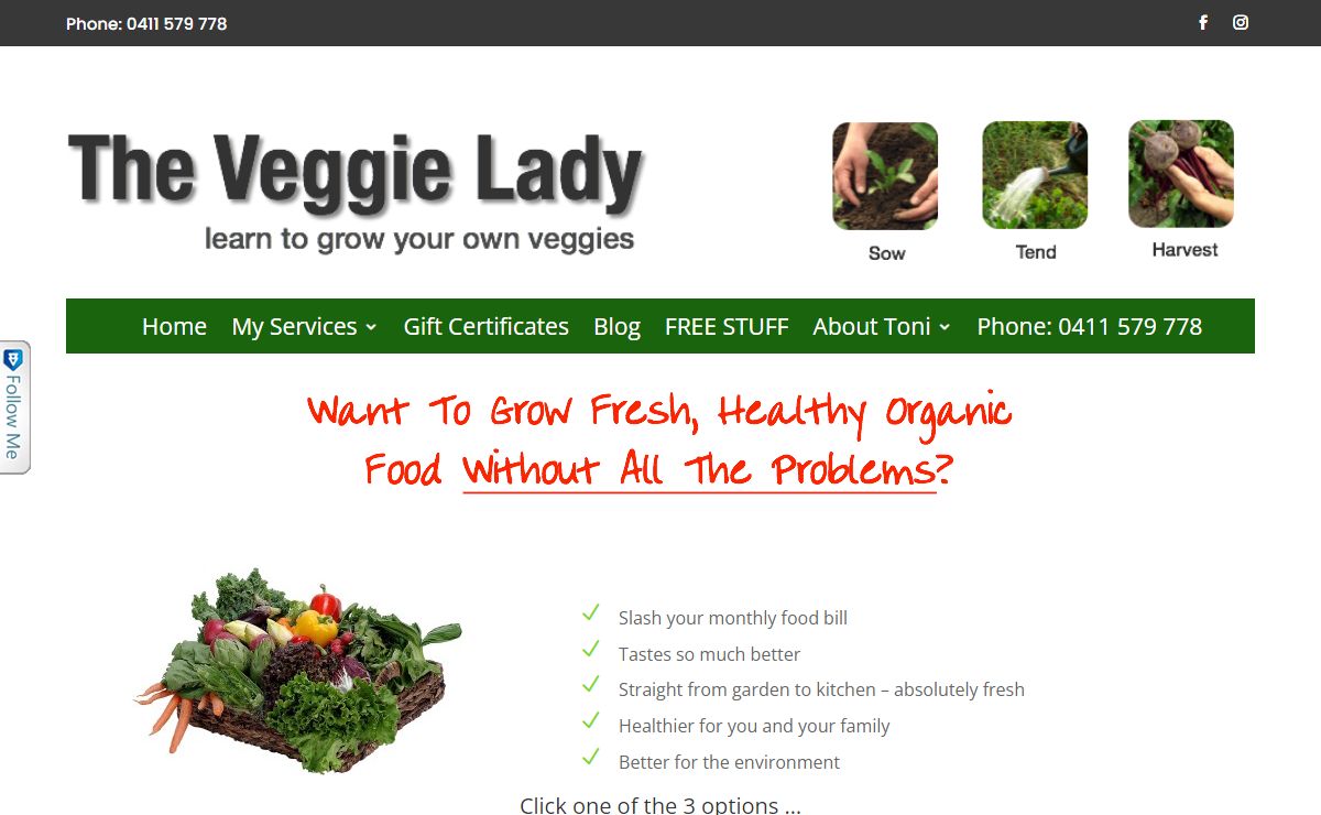 The Veggie Lady – Learn To Grow Your Own Veggies