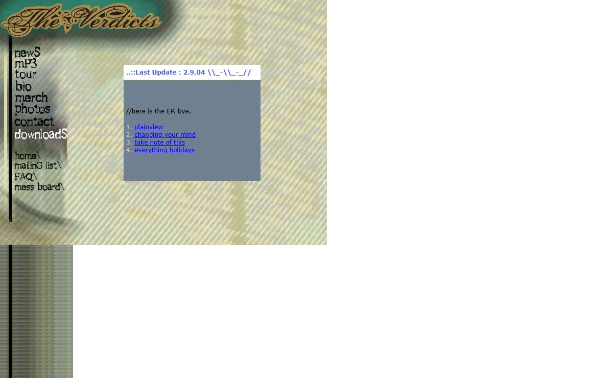 :the verdicts:V.1.0:..: