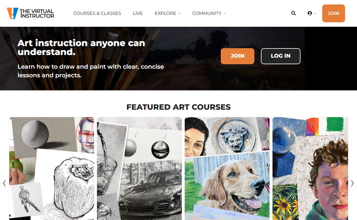 Free Art Lessons and Tutorials - TheVirtualInstructor.com