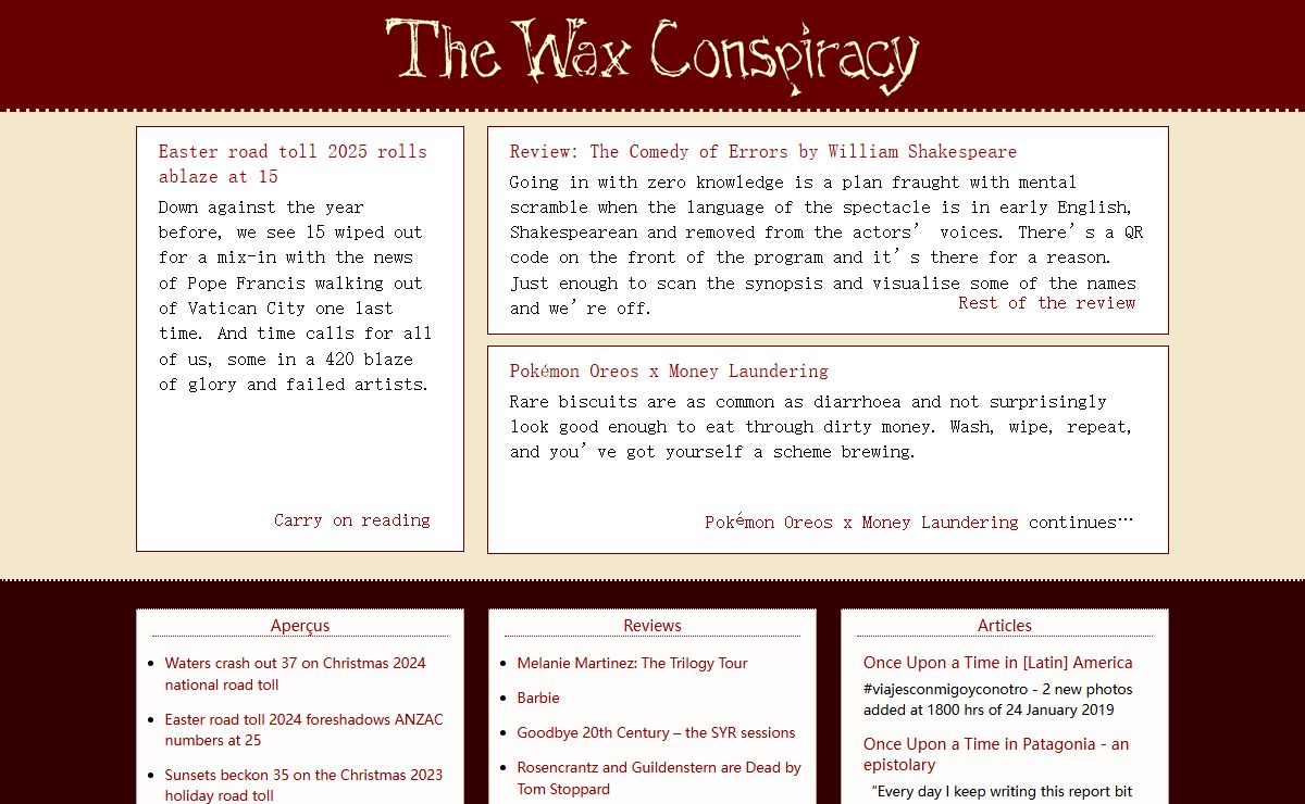 The Wax Conspiracy