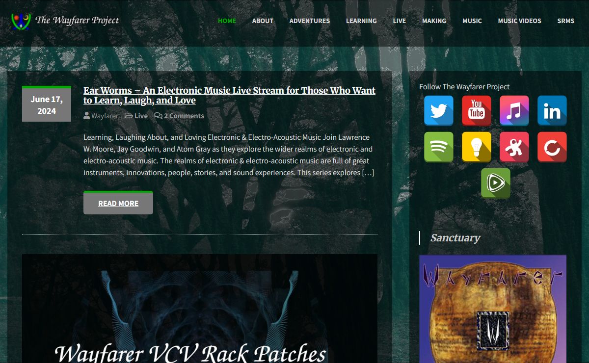The Wayfarer Project – The Music, Multimedia Art, and Tutorials of Lawrence W. Moore