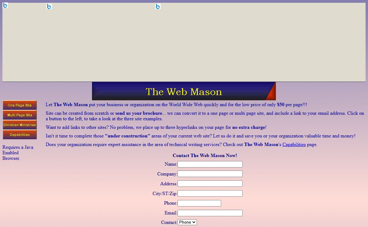 The Web Mason