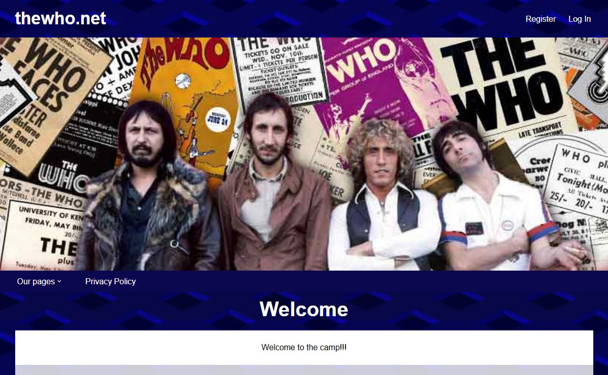 thewho.net – Unofficial home for The Who for over 20 years
