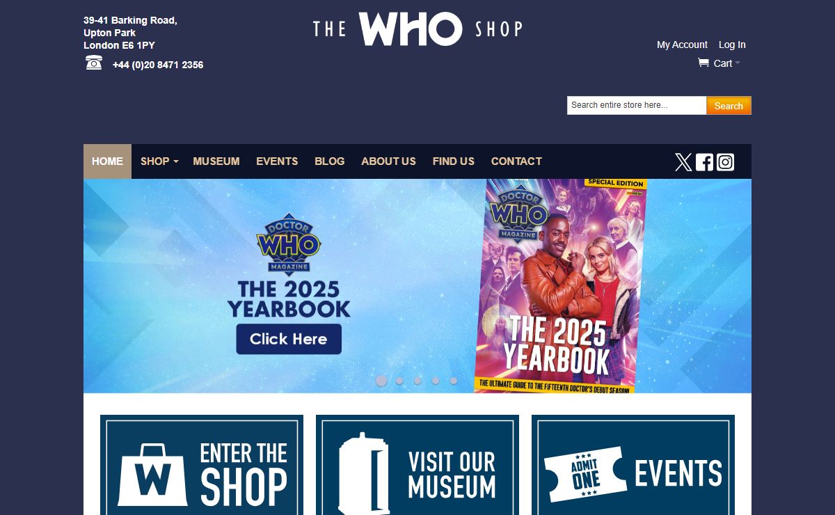 The Who Shop - Doctor Who Merchandise, Dr Who Toys