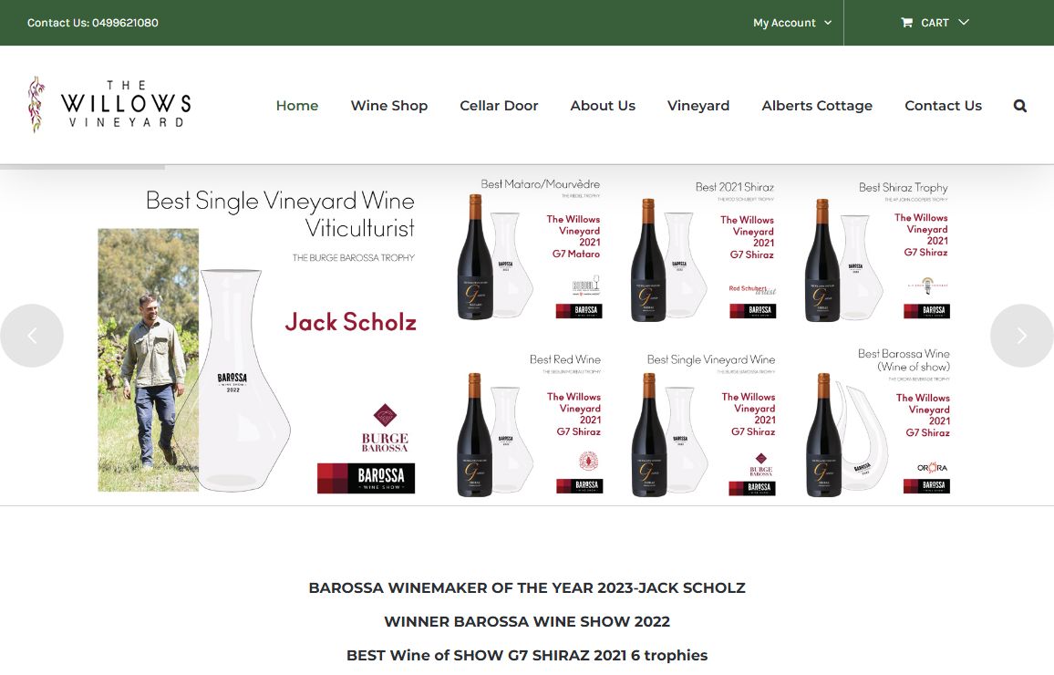 Willows Home - The Willows Vineyard