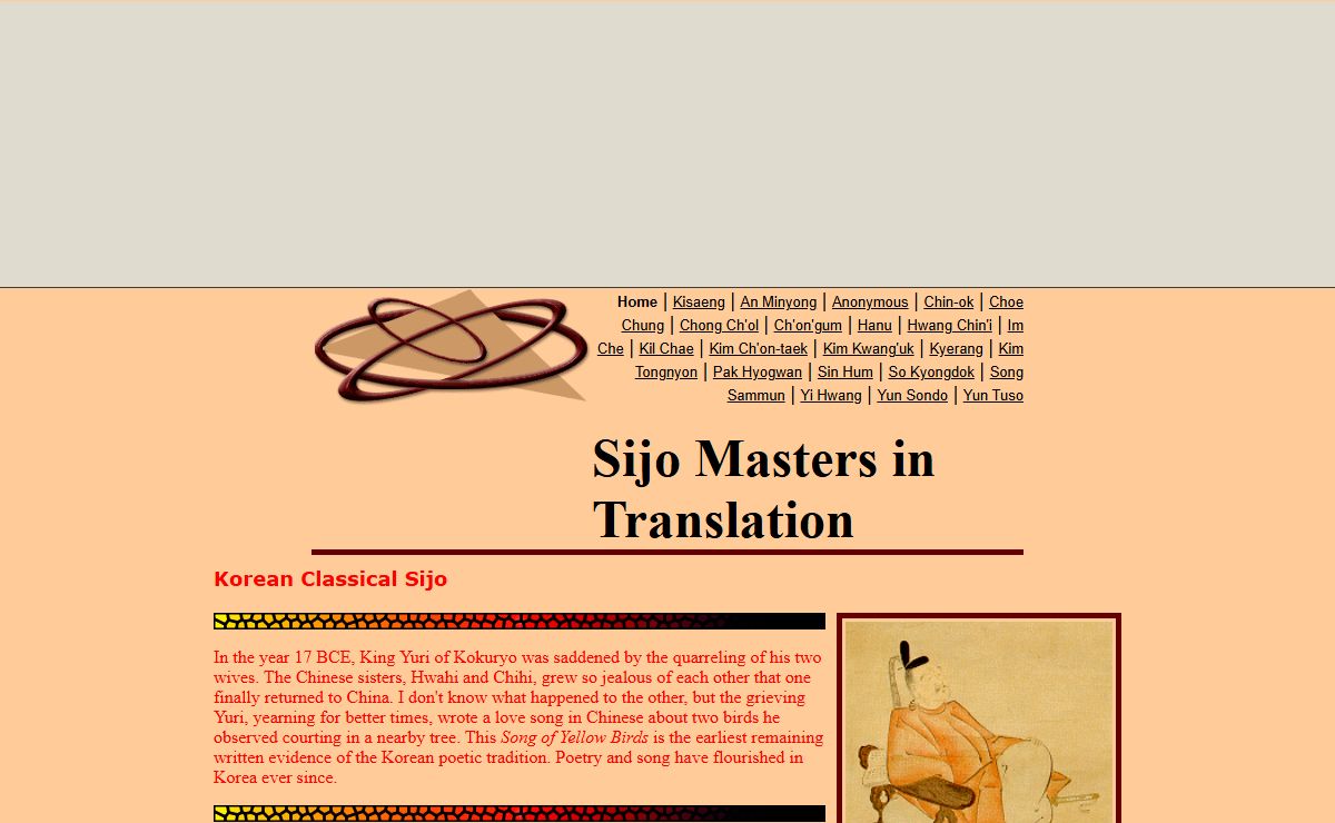 Korean Sijo Masters in Translation