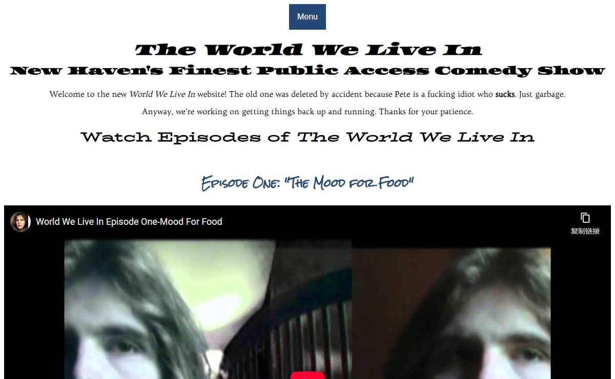 The World We Live In: Public Access Comedy from New Haven, CT