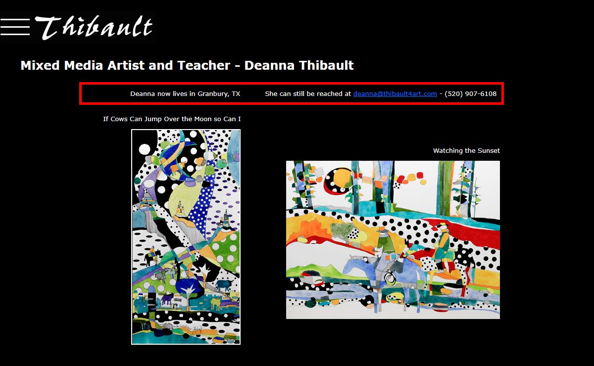 Mixed Media Artist and Teacher - Deanna Thibault
