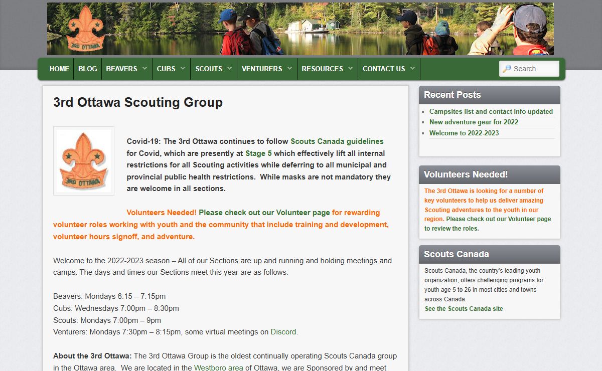3rd Ottawa Scouting Group - thirdottawa.comthirdottawa.com