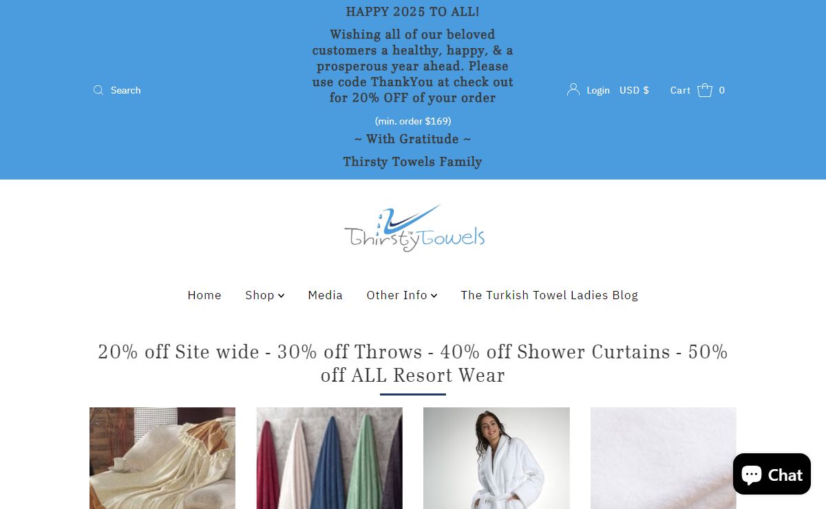 Thirsty® Towels, Bathrobes and More