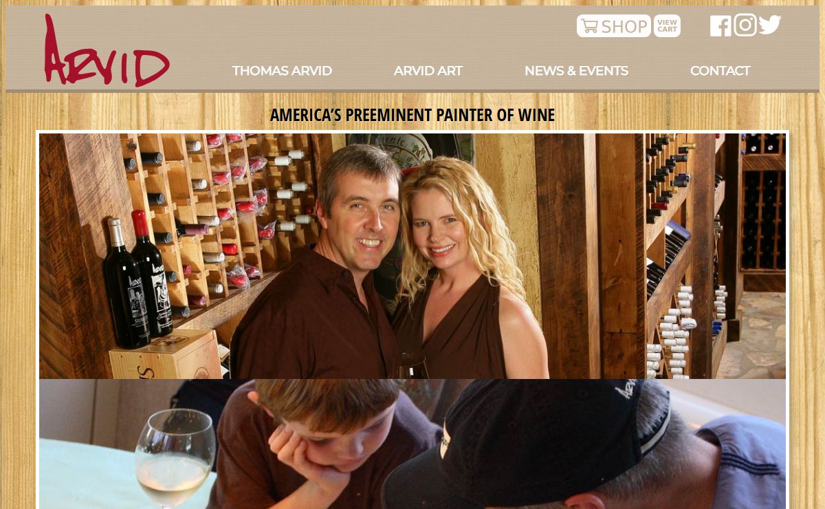 Home Page • Thomas Arvid Wine Paintings