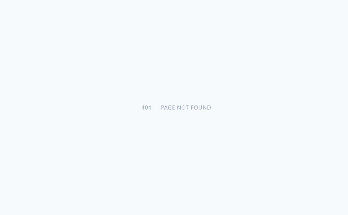 404 Page not found