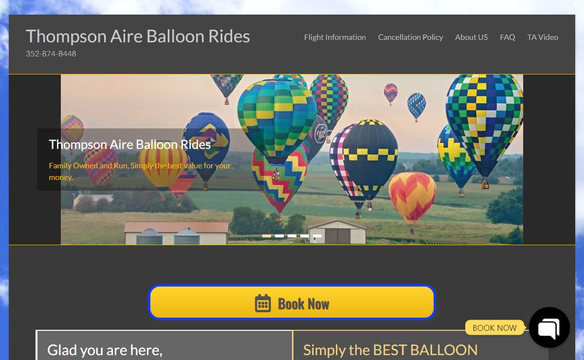 Home - Thompson Aire Balloon Rides
