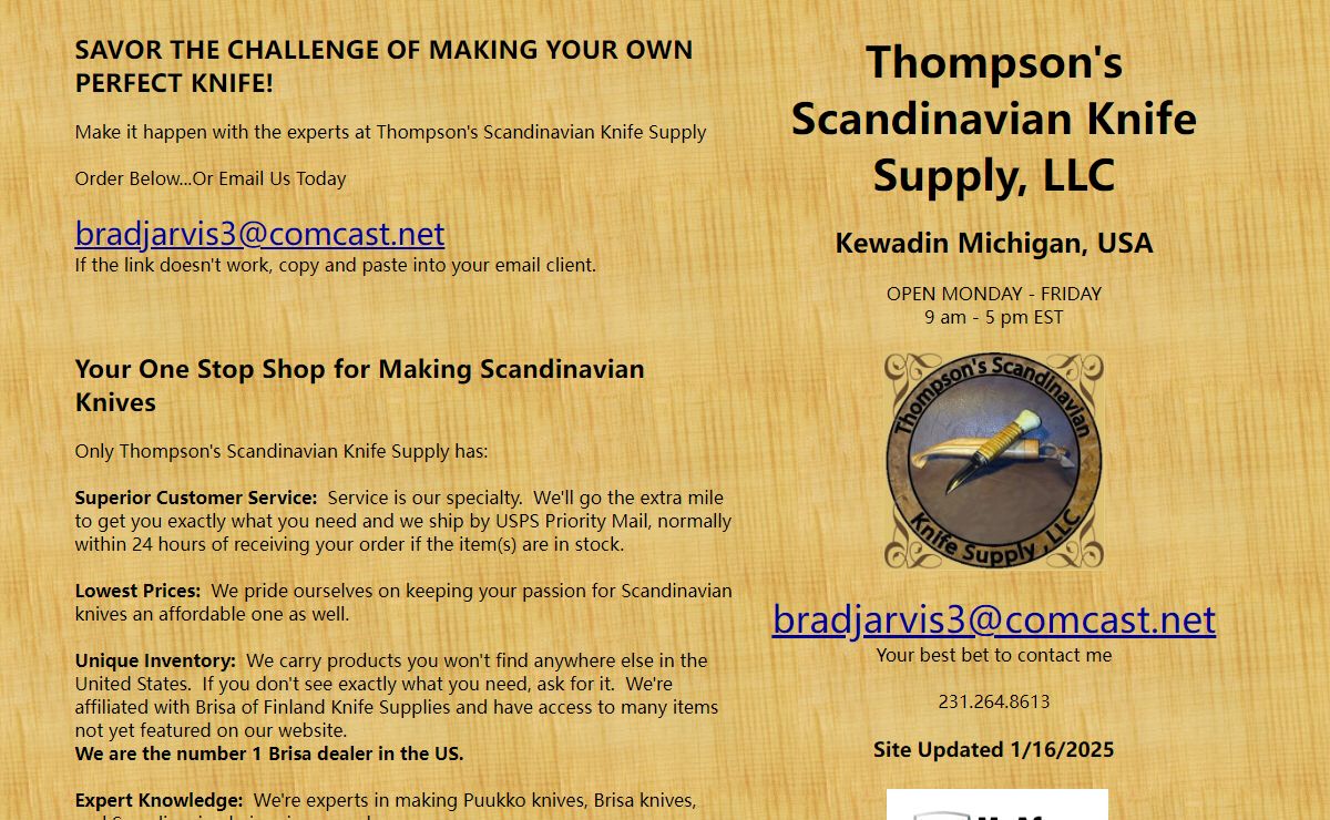 Thompson's Scandinavian Knife Supply, LLC