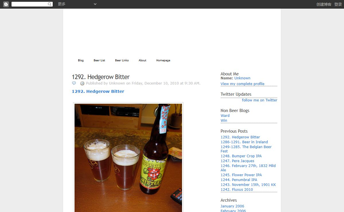 Thom's Beer Blog