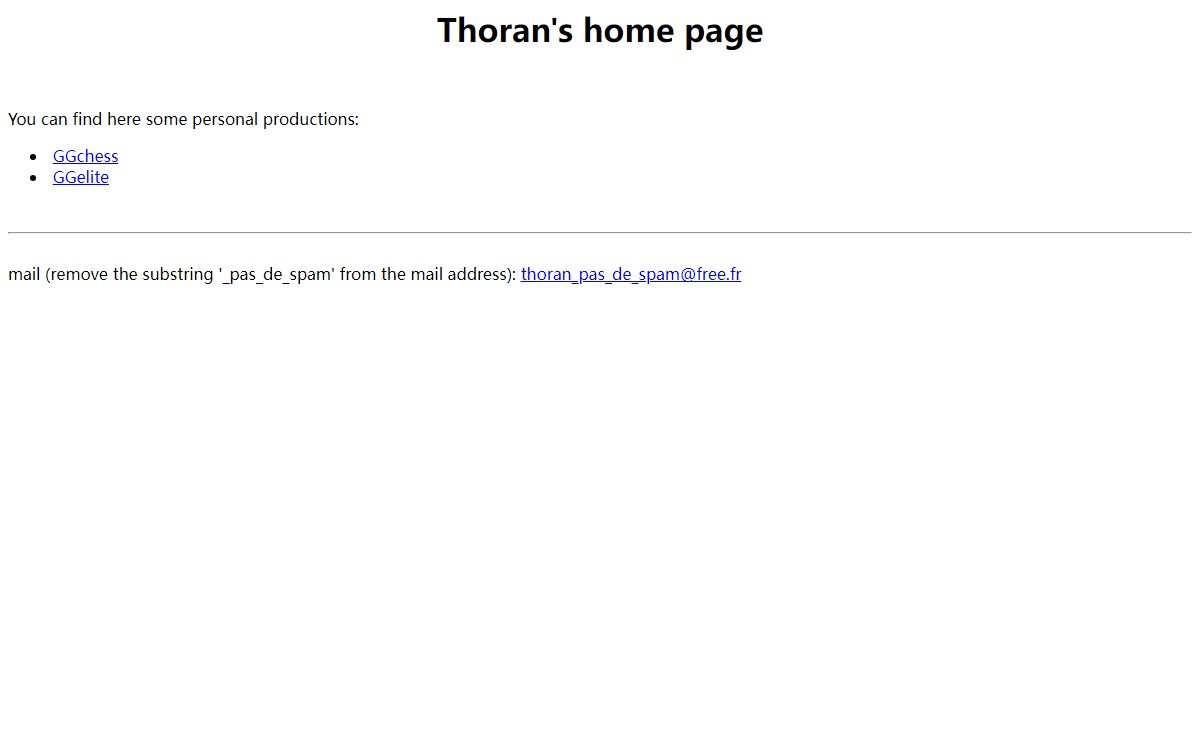 Thoran's home page