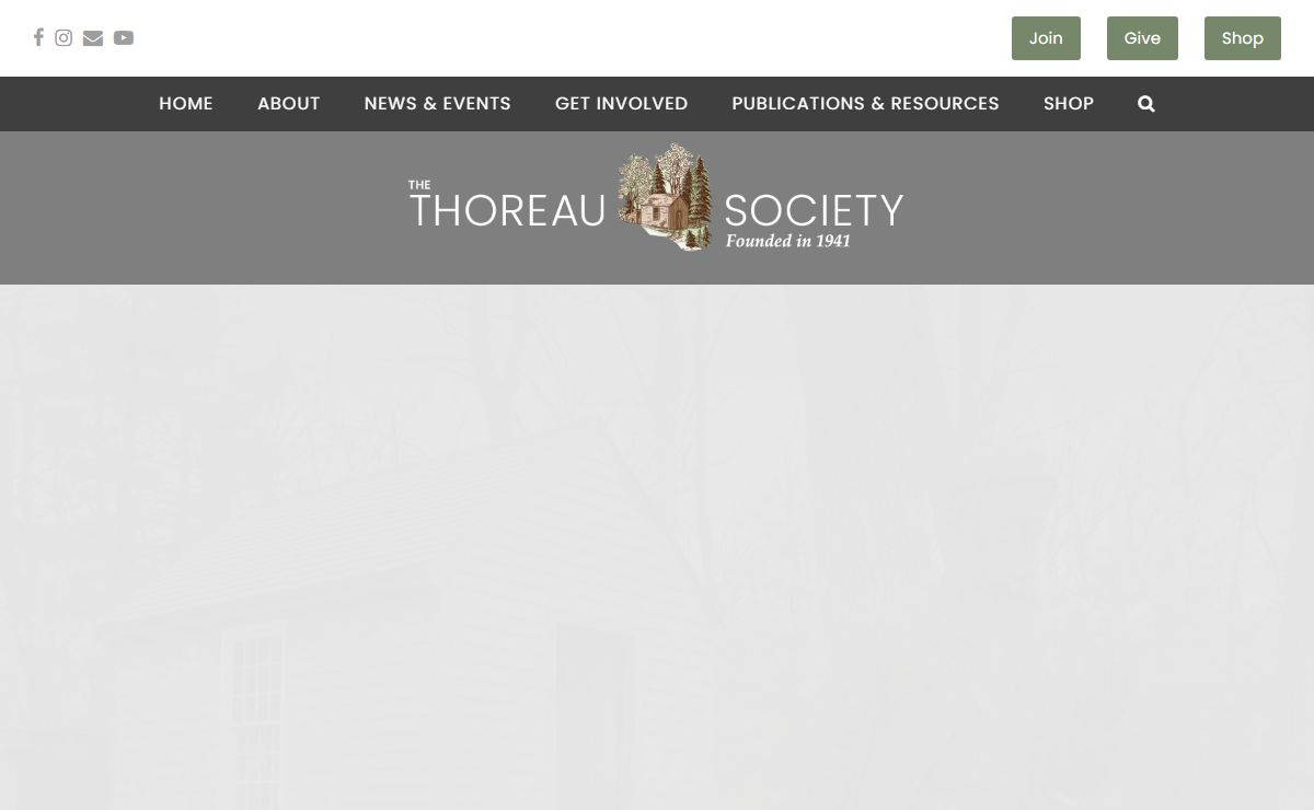 The Thoreau Society | Outreach. Education. Advocacy | Founded in 1941.