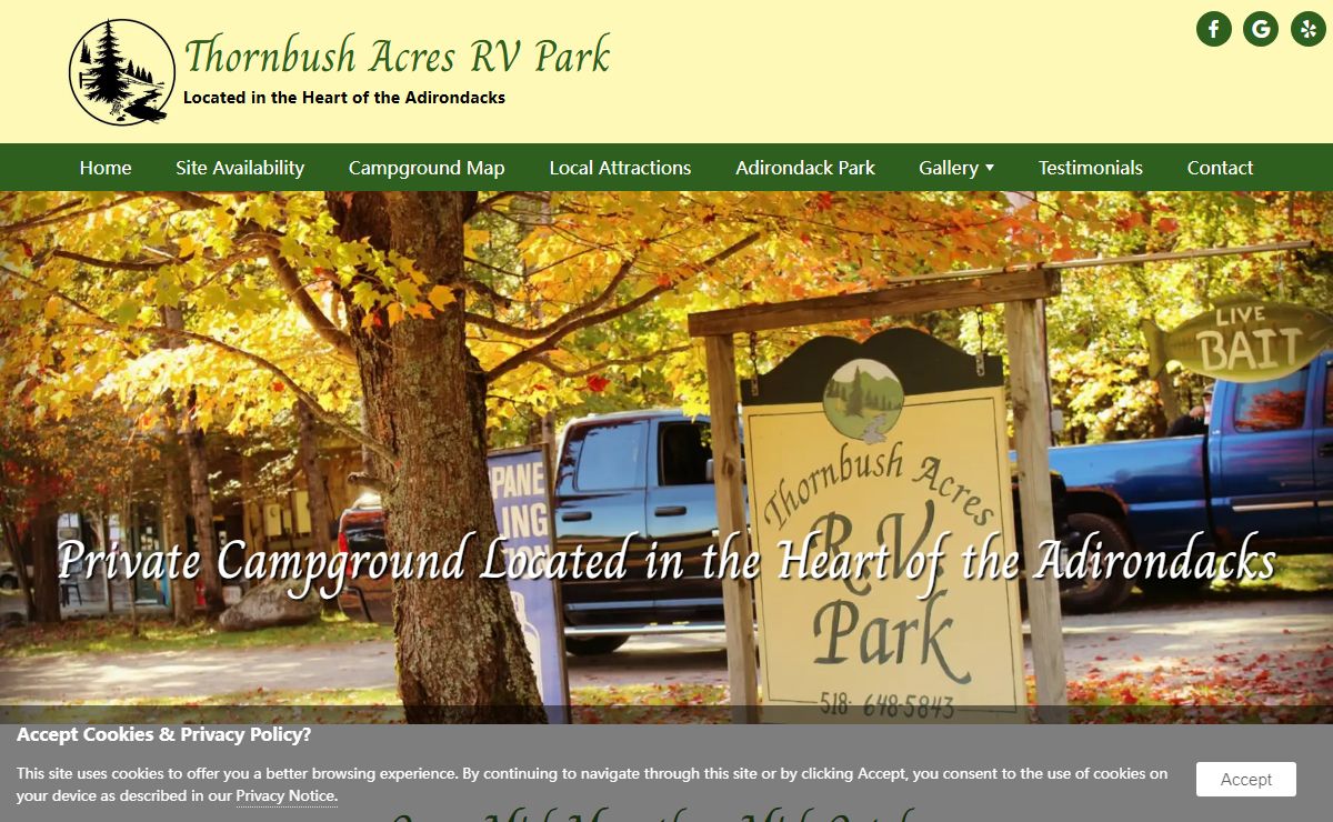 Private Campground Located in the Heart of the Adirondacks - Thornbush Acres RV Park