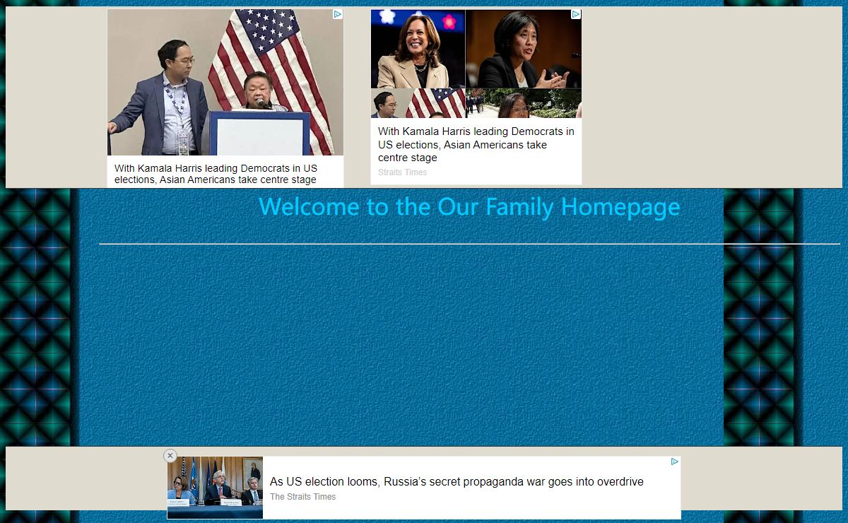Welcome to the Our Family Homepage!