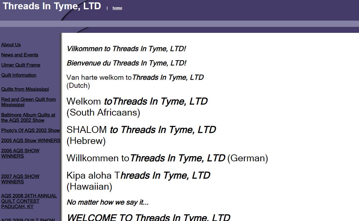 Threads In Tyme, LTD