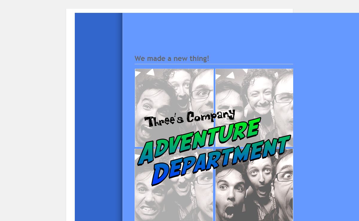 Three's Company - the award winning three-man theatre company