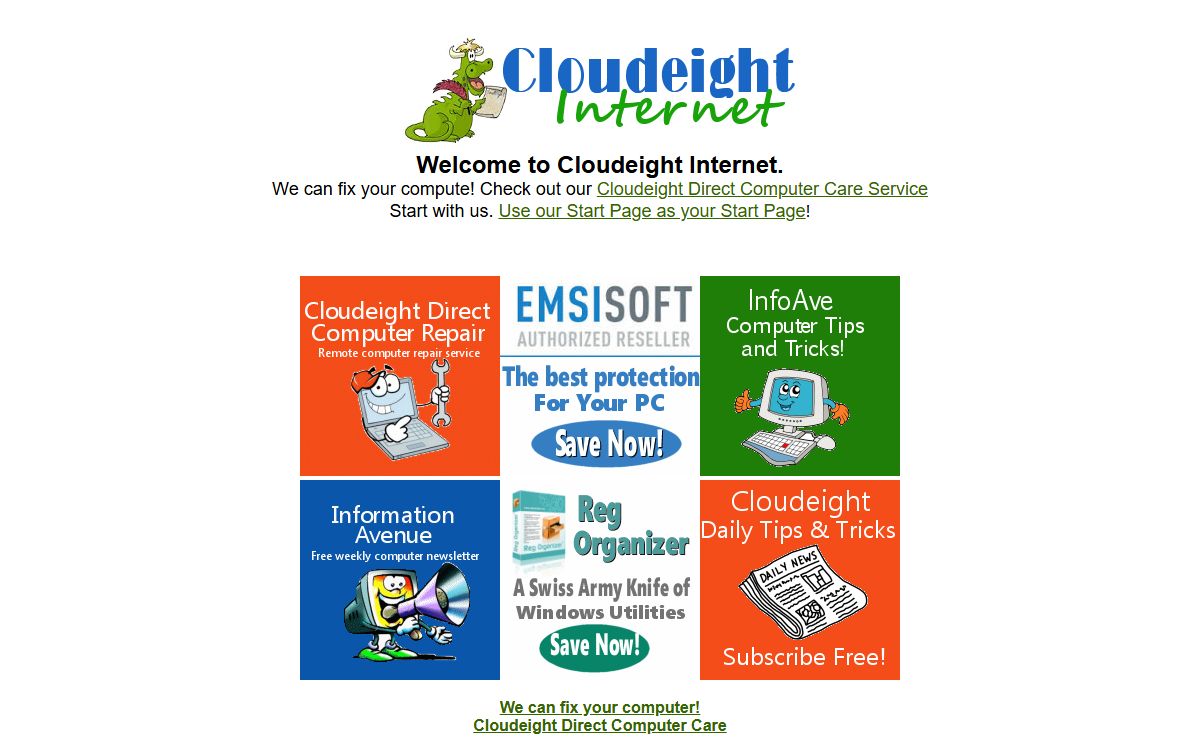 Welcome to Cloudeight Internet