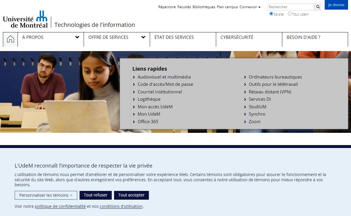 Technologies de l'information - Université de Montréal
