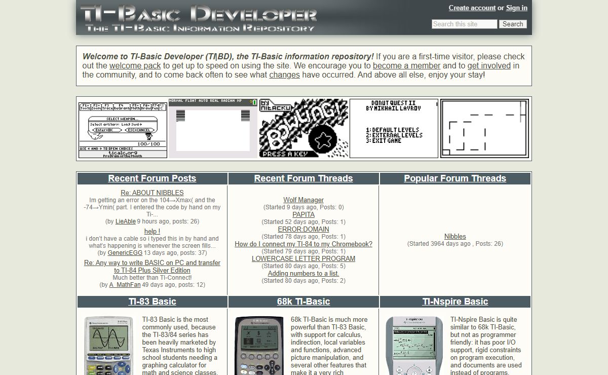 TI-Basic Developer Home - TI-Basic Developer
