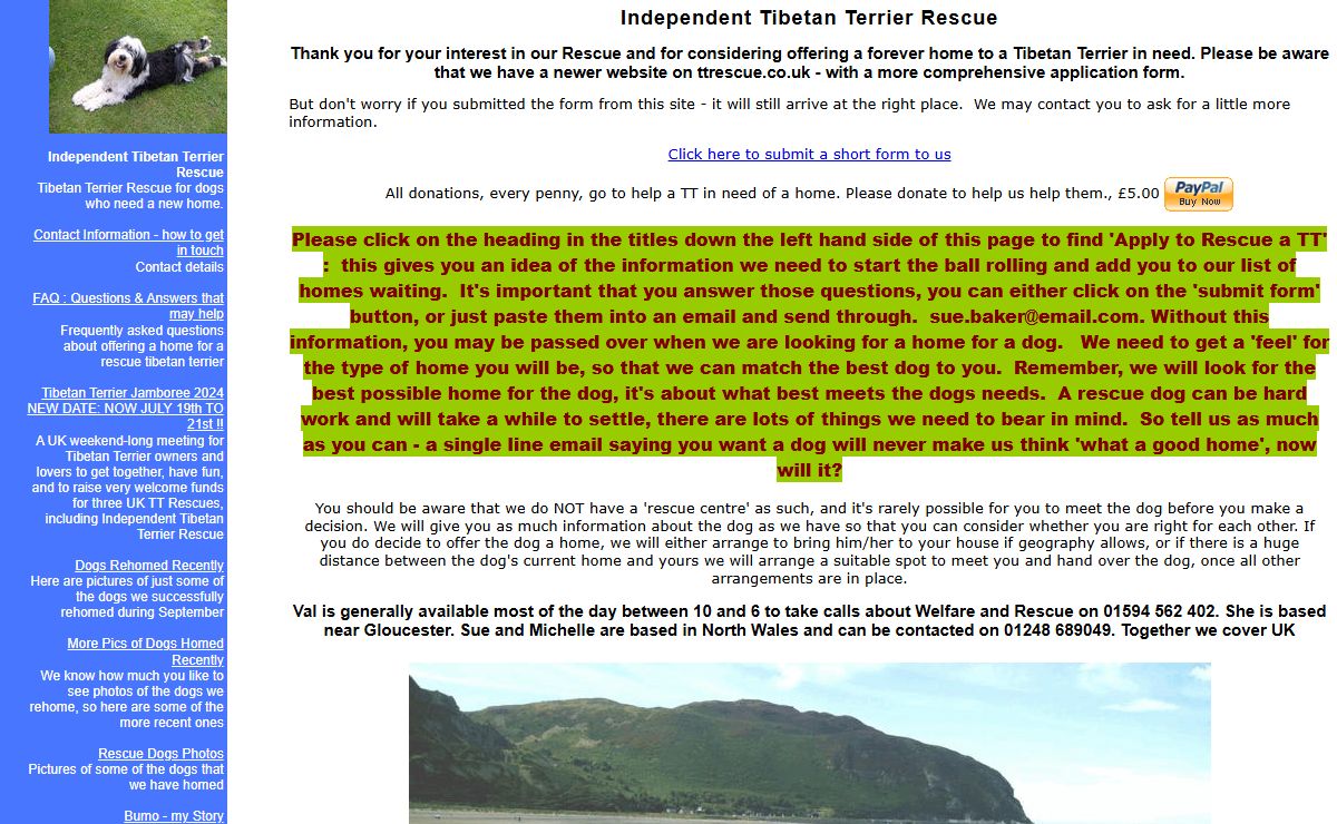 Independent Tibetan Terrier Rescue