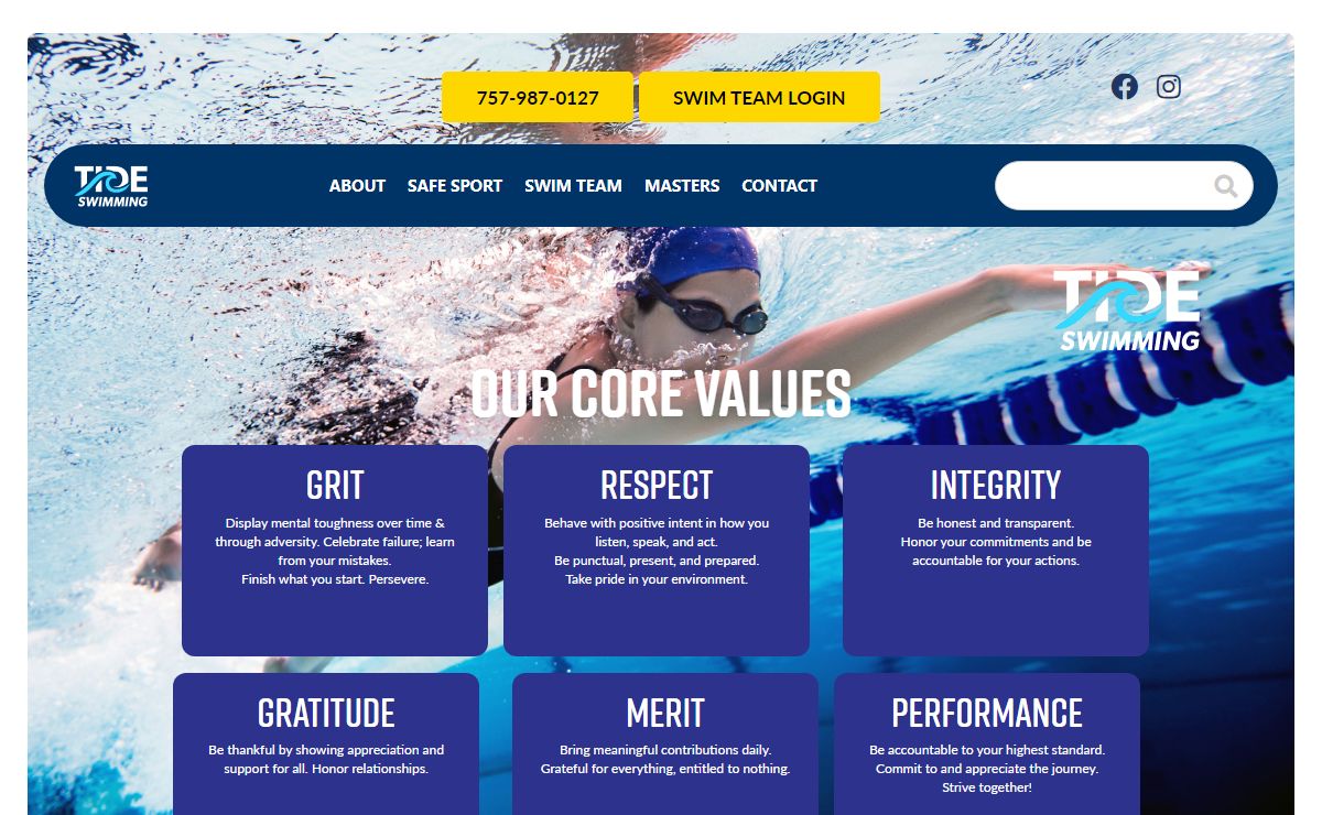 Tide Swimming teams & programs for youth swimmers