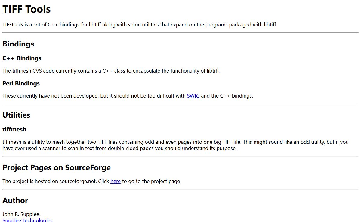 TIFF Tools