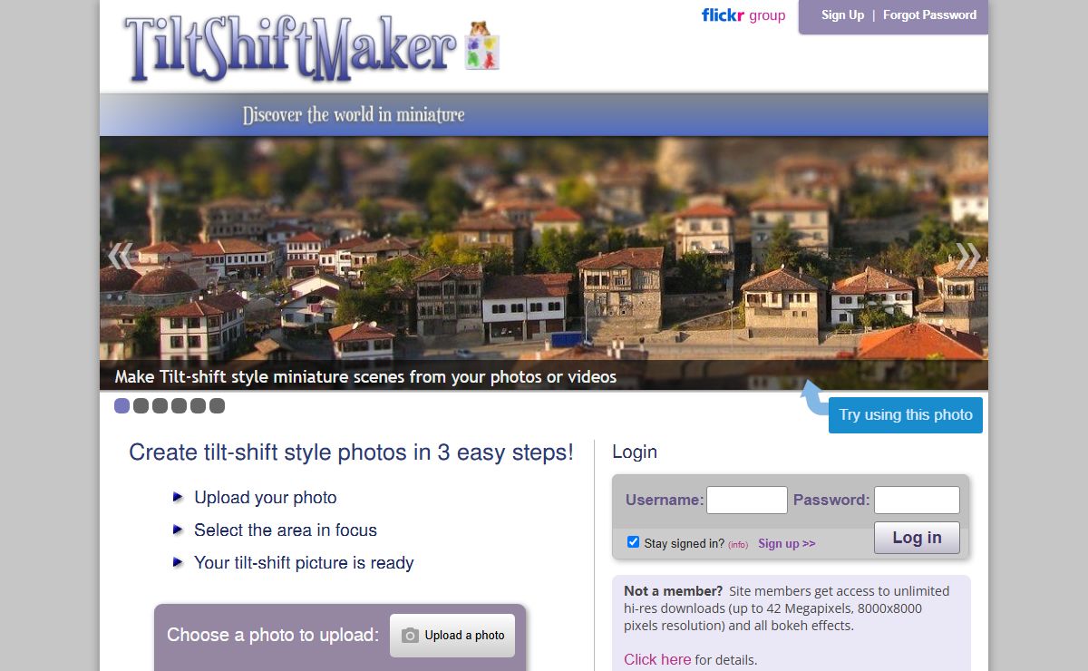 TiltShiftMaker - Transform your photos into tilt-shift style miniatures