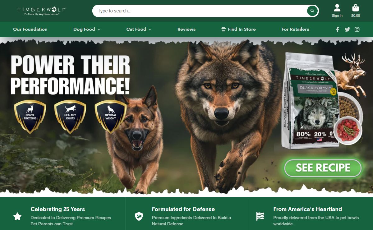 Timberwolf, Pet Foods The Way Nature Intended! – timberwolfpet