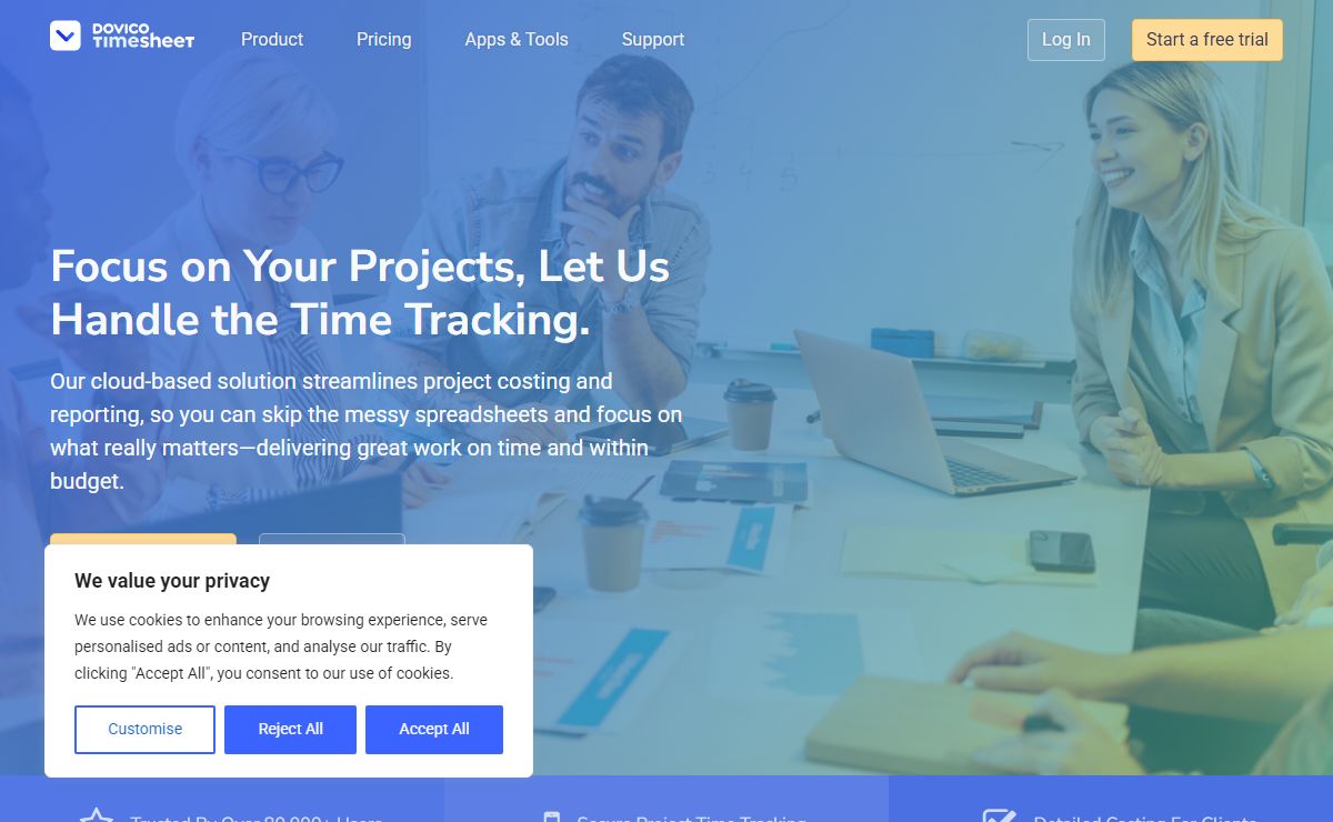 Dovico Timesheet: Best Timesheet Management & Employee Time Tracking Software
