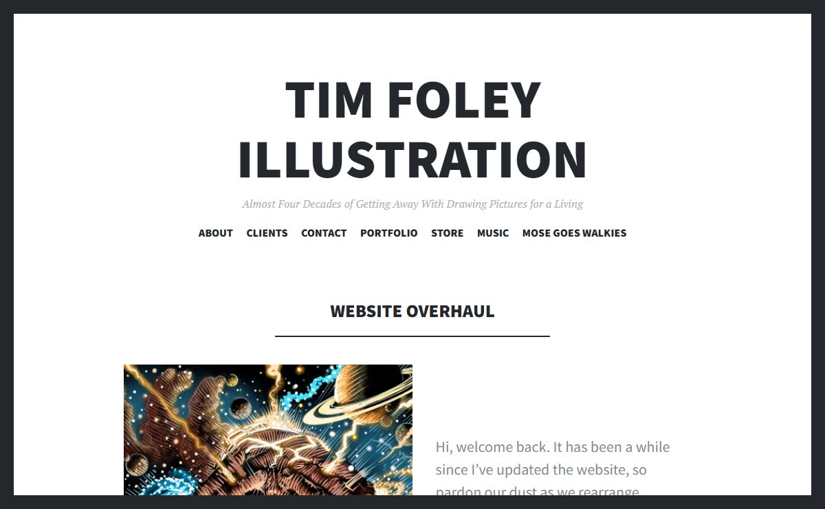 Tim Foley illustration | Almost Four Decades of Getting Away With Drawing Pictures for a Living