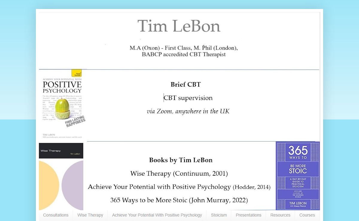 Tim LeBon Therapy: June 2024 Update