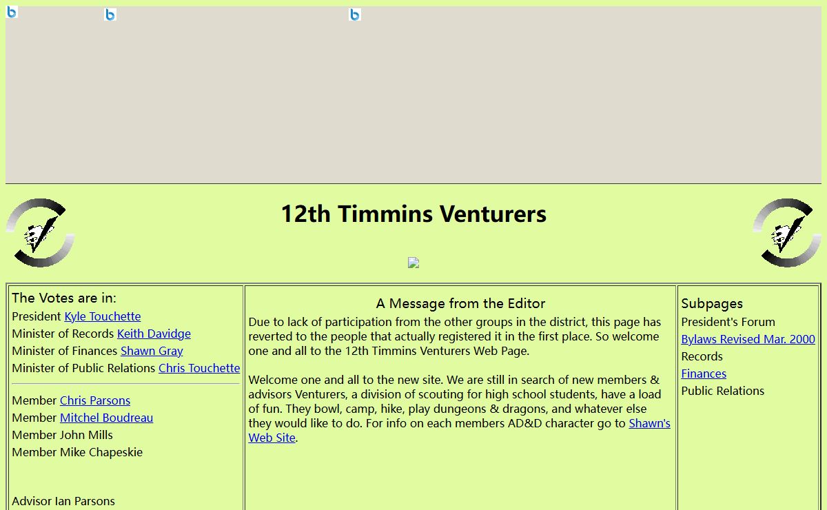 12th Timmins Venturers