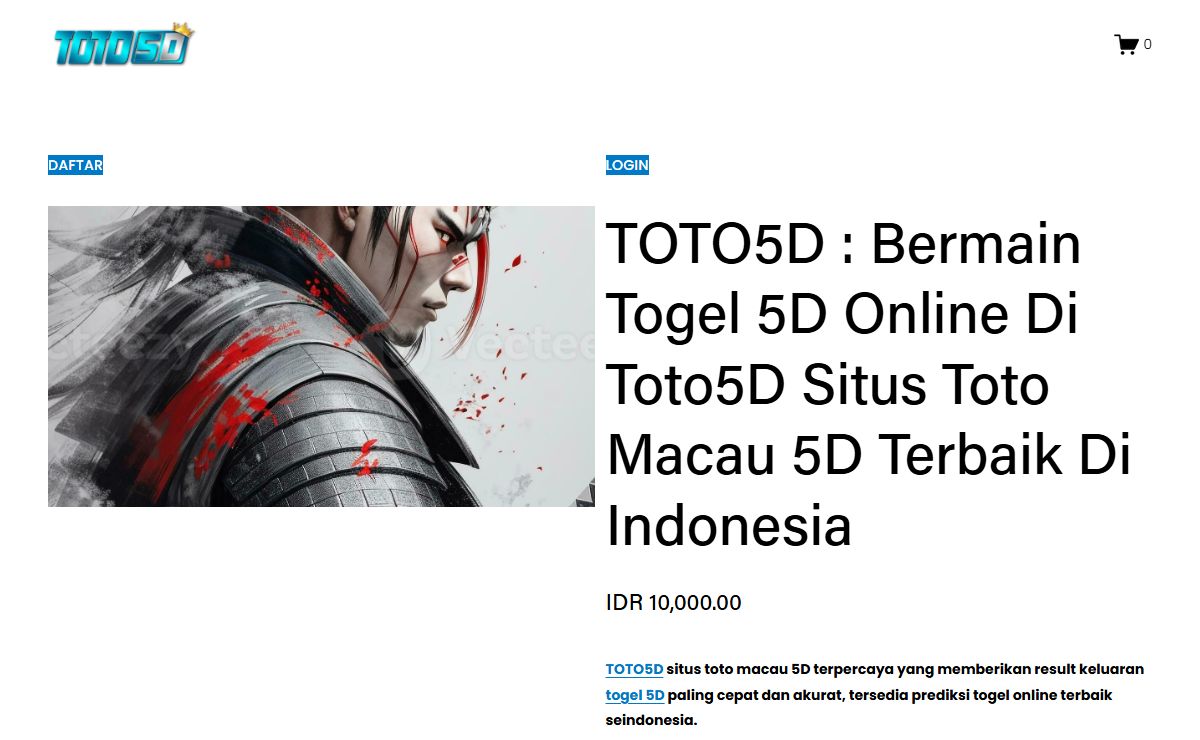 TOTO5D : Bermain Togel 5D Online Di Toto5D Situs Toto Macau 5D Terbaik Di Indonesia