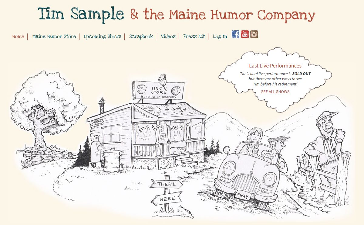 Tim Sample & The Maine Humor Store – Maine’s Humorist, Writer, and Illustrator