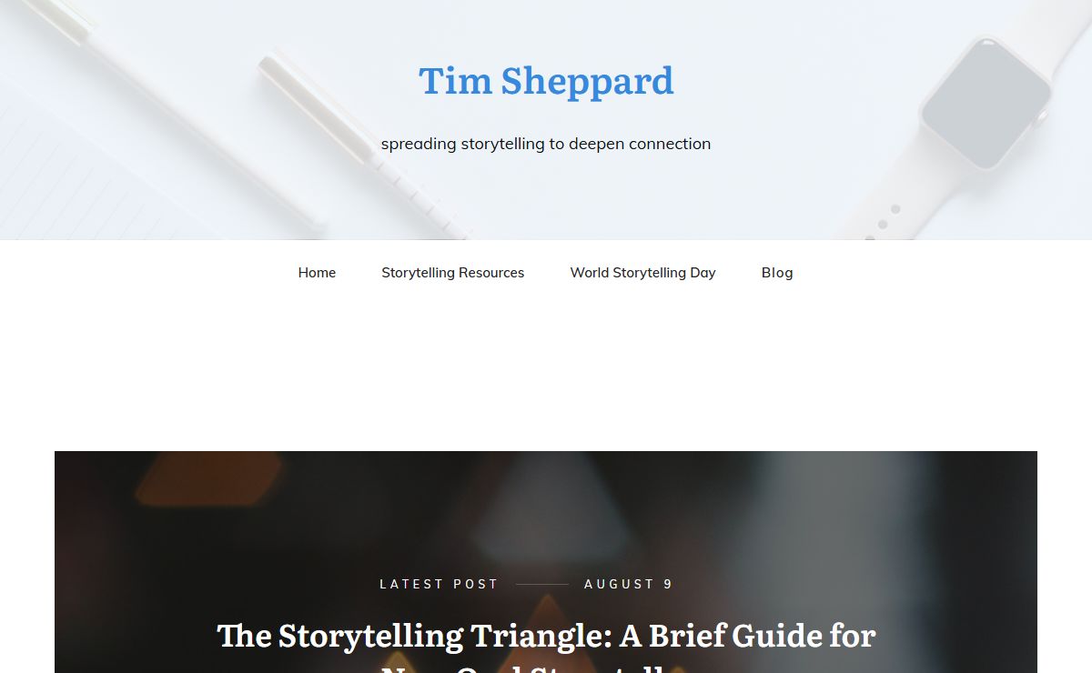 Tim Sheppard – spreading storytelling to deepen connection
