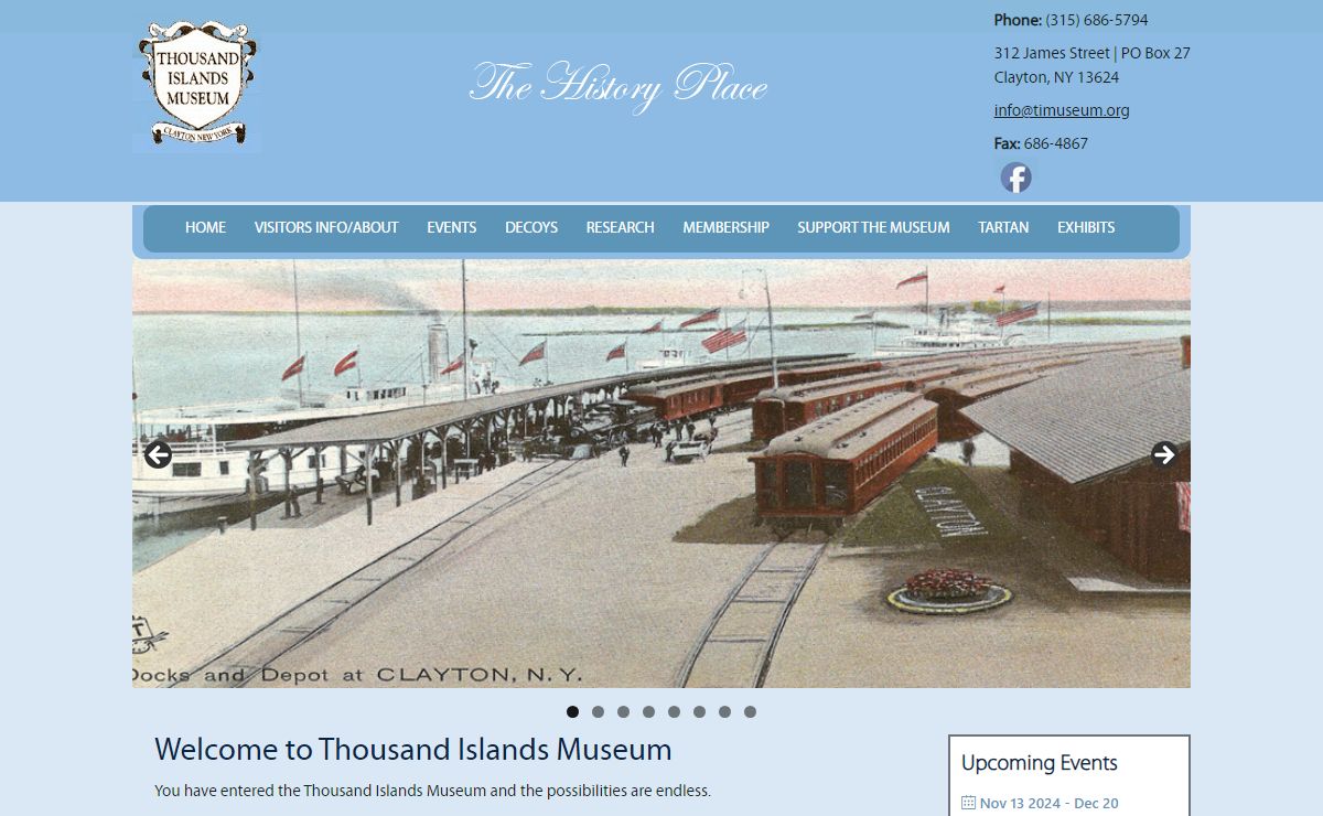 Thousand Islands Museum | Preserving the history of Clayton, NY and the surrounding area