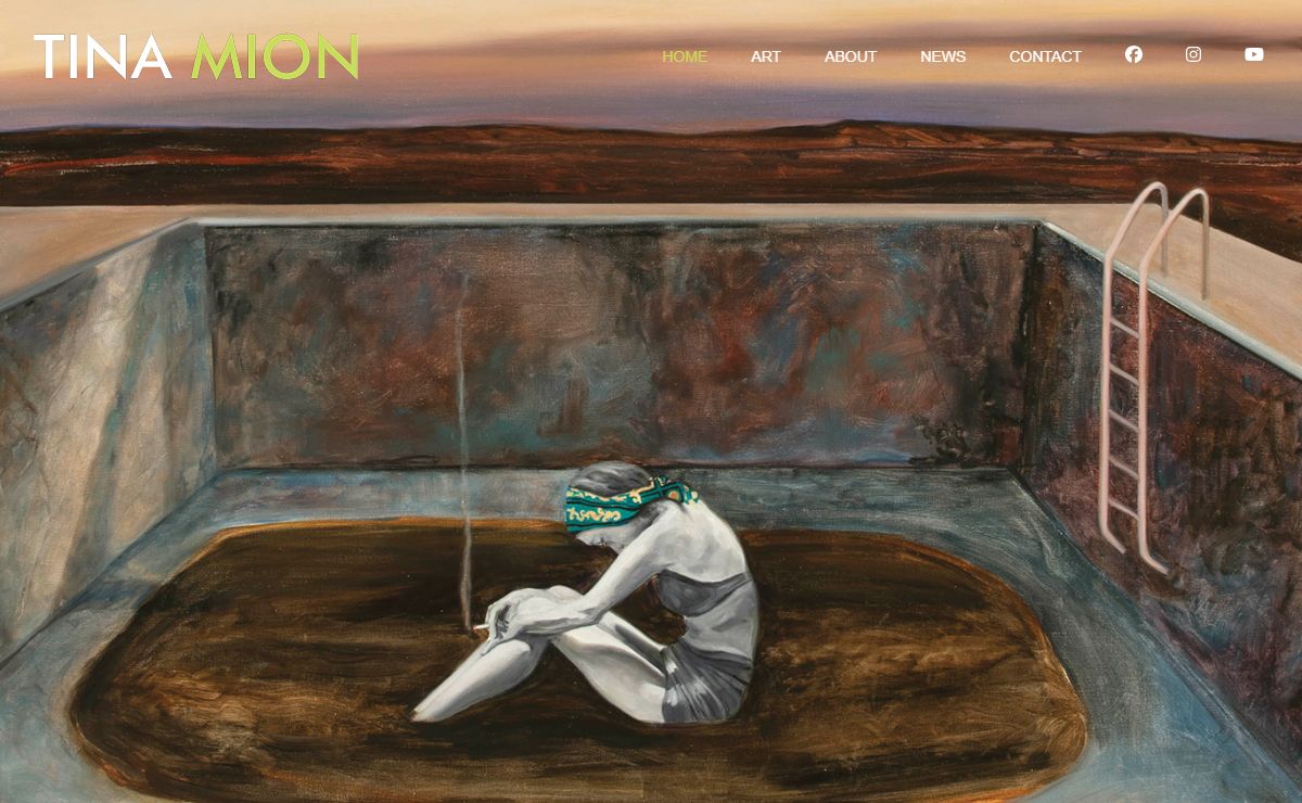 Tina Mion - American contemporary artist, working in oil paint and pastels - Tina Mion