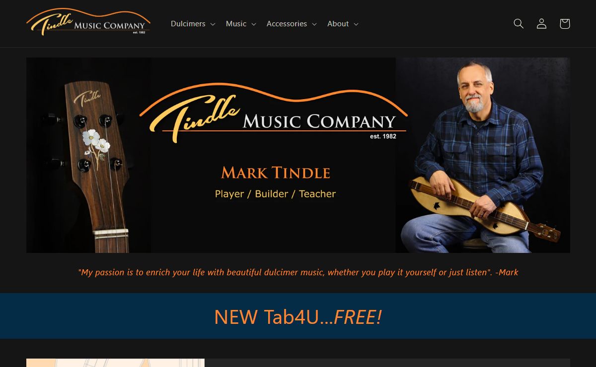 Mountain dulcimers by Tindle Music Company