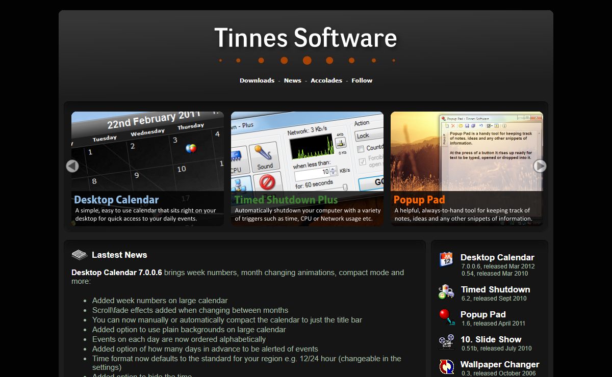 Tinnes Software - Freeware. Shareware. Software.
