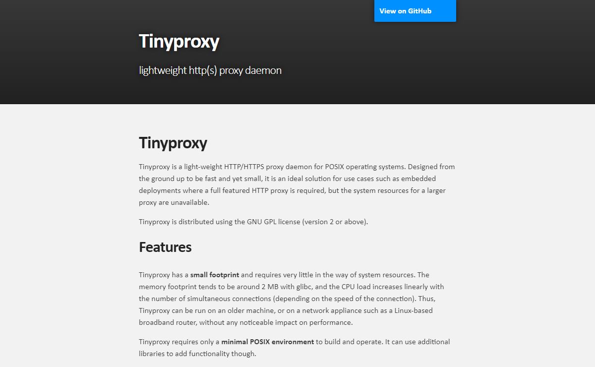 Tinyproxy