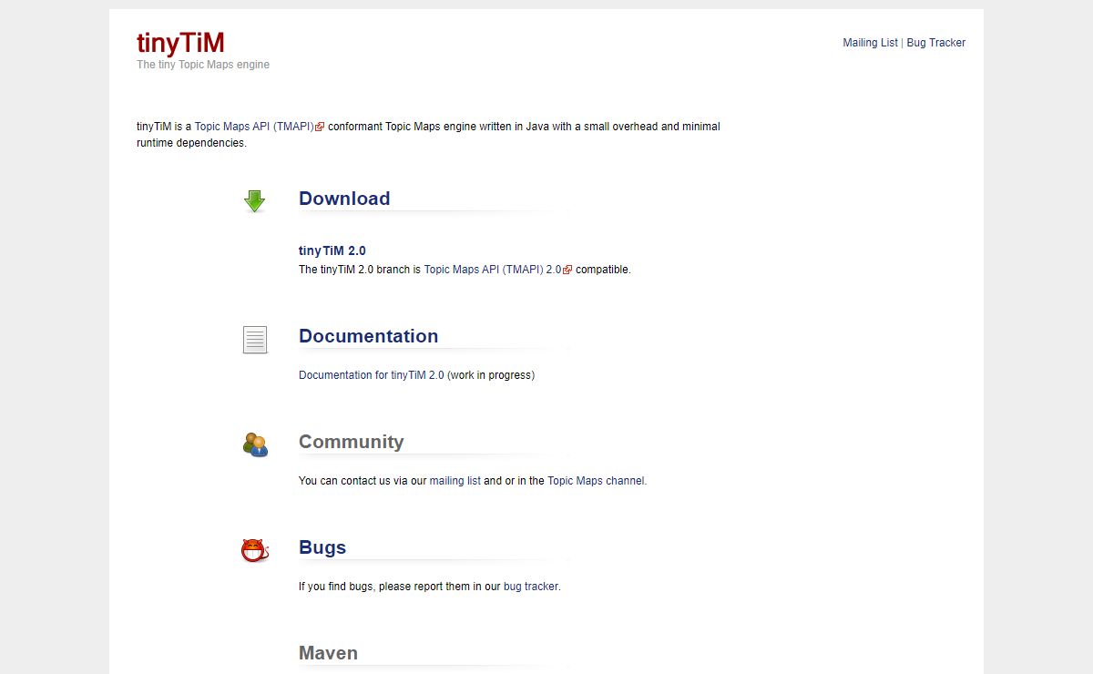 tinyTiM — The tiny Topic Maps engine