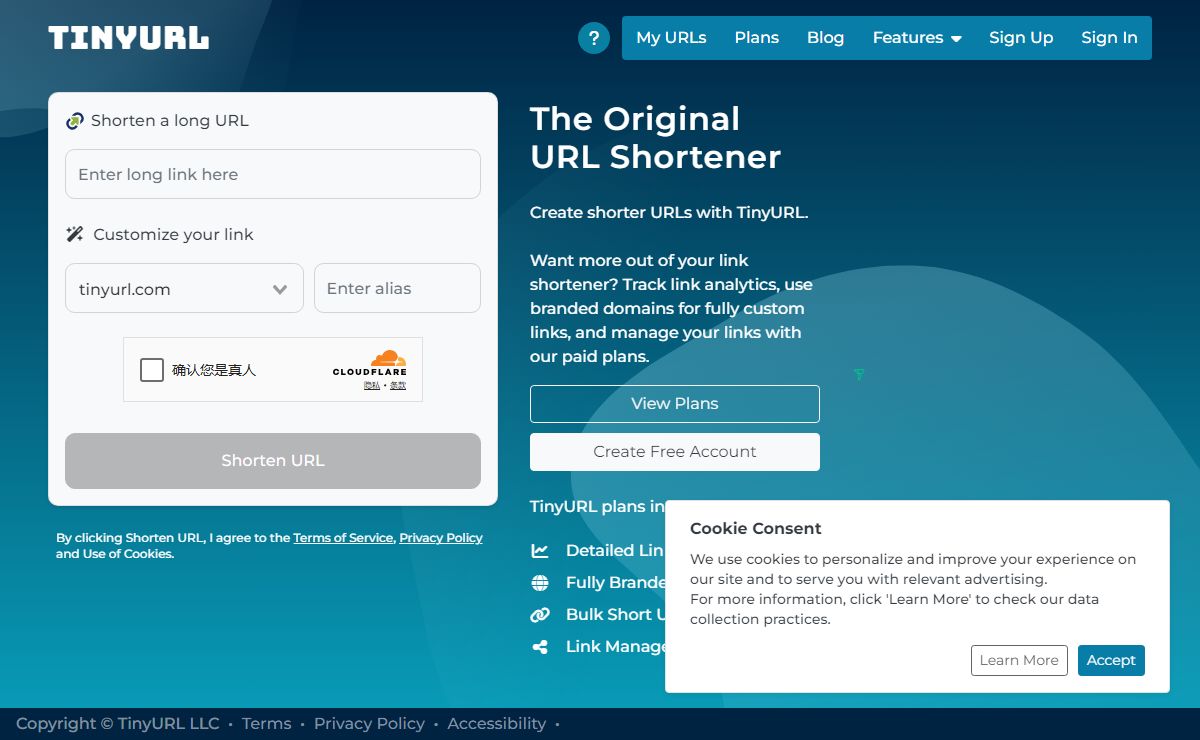 URL Shortener, Branded Short Links & Analytics | TinyURL