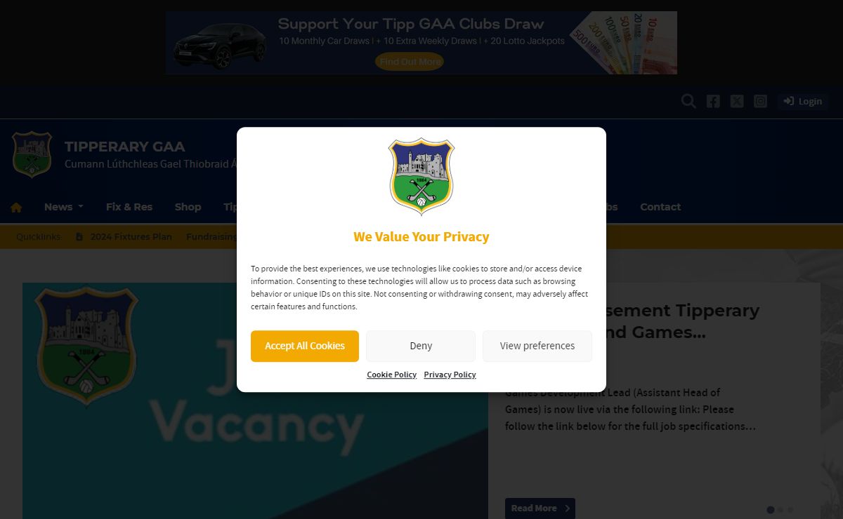 Tipperary GAA - Cumann Lúthchleas Gael Thiobraid Árann