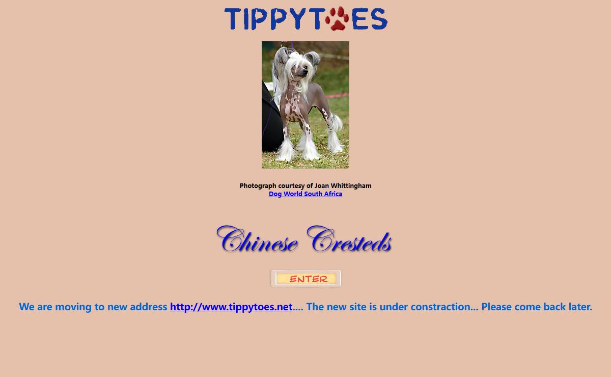 TIPPYTOES CHINESE CRESTEDS KENNEL